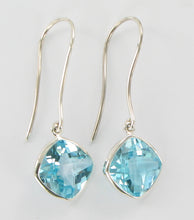 Load image into Gallery viewer, Blue Topaz cushion cut